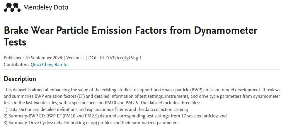 Brake Wear Particle Emission Factors from Dynamometer Tests